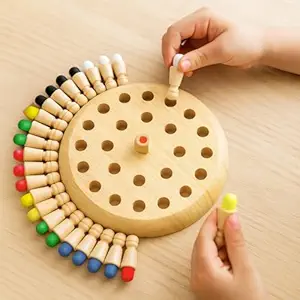 Wooden Memory Match Stick Chess Board Game